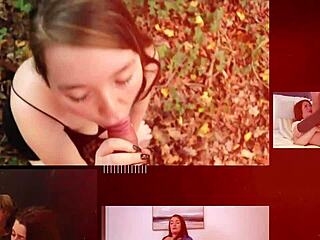 ब्रिटिश 18 साल की अजनबी का लंड चूसती है, वीर्य निगलती है