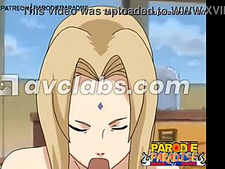 Naruto says, 'I'm eating Tsunade's pussy'