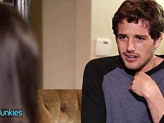 masked ginger allison bloom, curvy mature redhead, practices oral on big cock pov.