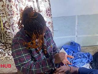 bts ebony thick pussy bends over for doggystyle and cowgirl with big black cock