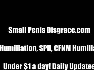 mistress humiliates slave's tiny cock in bdsm domination