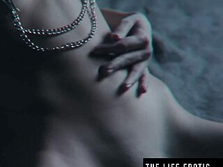 I watched this stunning blonde sweat as she fingered her wet pussy to a powerful orgasm