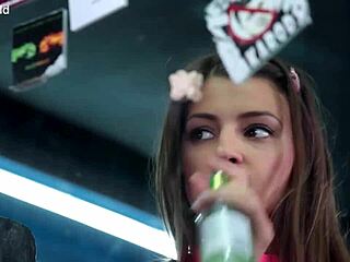 College teen shows panty cameltoe and masturbates intensely