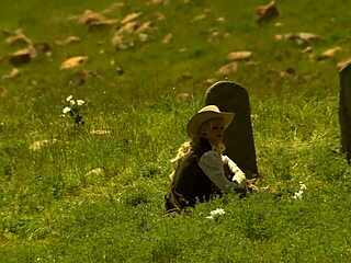 brooke ballentyne fucking the hired ranch hand by the fireside outdoors