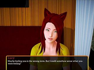 my new family plays a game with redhead teen and small tits