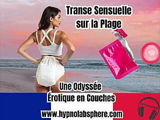 diaper lover experiences hypnosis and sensual trance on the beach in an erotic odyssey with diapers