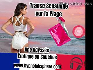 diaper lover experiences hypnosis and sensual trance on the beach in an erotic odyssey with diapers