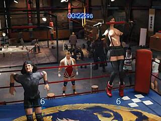 Tifa performs pull-ups topless in the game FFVIIR.