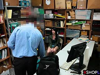 Shoplifting Teen 18+S Hairy Pussy Fucked By A Mall Cop