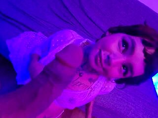 Cute Alt Teen 18+ Fucking Lucky Guy And Getting Mouth Filled With Creamy Cum!