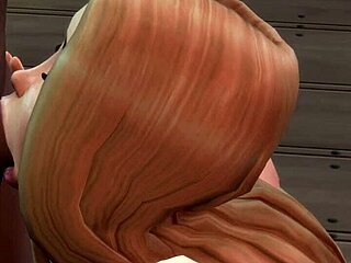 hot teen 18+ in sims 4 sucking cocks at bar, wild night