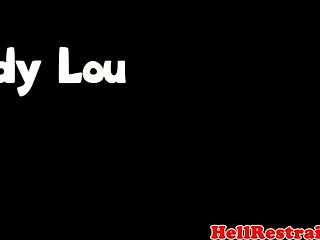 I'm restrained and whipped by my maledom.