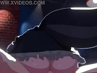 cartoon anime hentai with big cock fucking ass and tits in explosive orgasm scene