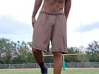 It's good to see this mature teacher working out at home.