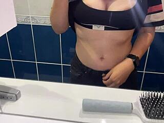 compilation of a cute girl pissing from her tight pussy in close-up pov