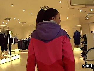 Flawless Czech Teen Gets Teased In Supermarket Then Drilled In POV Anal