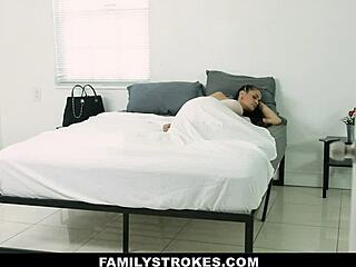 miss raquel gives blowjob in bedroom and kitchen