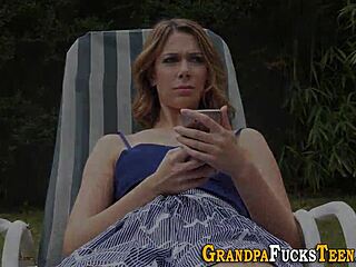 teen hottie rides oldy's dick 😜