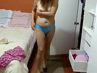Stepmother Rushes Home From Meeting, Undresses Boldly, And Demands Masturbation To Huge Tits!