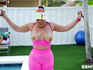 Hot MILF Carmela Clutch Works Out Her Big Booty In Intense Scenes.