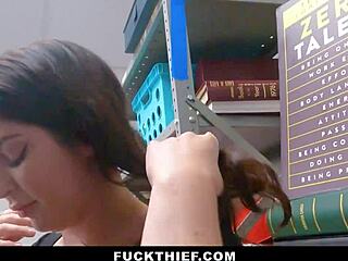 loss prevention officer checks stolen items