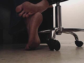 Tall BBW Mistress In Heels Lets Voyeur Sneak Peeks At Her Dirty Feet