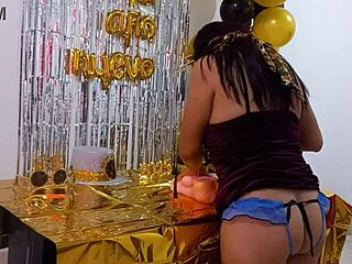 Now he has a doll and he's with her on her birthday, hot stepsister