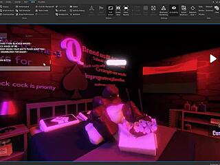 white roblox girl takes that massive black cock deep 😈🍆