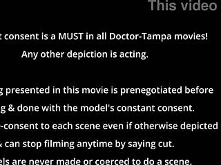 dr tampa humiliates stefania mafra in tampa university entrance physical with nurse gloves backstage