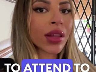 petite latina's sloppy blowjob and rimming