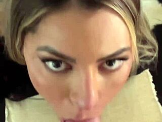 petite latina's sloppy blowjob and rimming