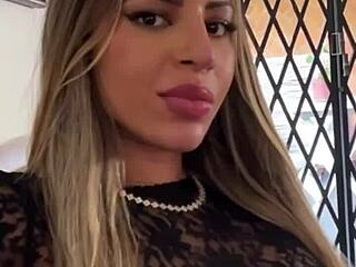 petite latina's sloppy blowjob and rimming