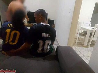 I had sex with my husband's friend because of a bet. Got horny and did DP with both!