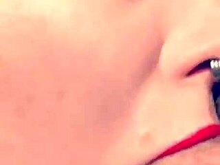 More spit or should I keep sucking this cock deep.