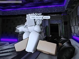 i'm pounding my hot furry roblox slut doggystyle with my big cock