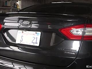 dude bangs adorable juliette march in bdsm bondage!