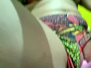 Brazilian brunette amateur masturbates with vibrator for orgasm in solo close up