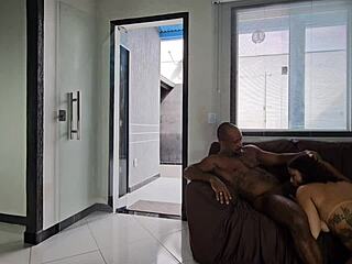 my friend surprised me by assfucking the bbw with big ass and tits in bedroom until her legs shook