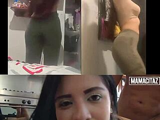 this cute colombian nicole medallo gets fucked doggystyle and swallows cum