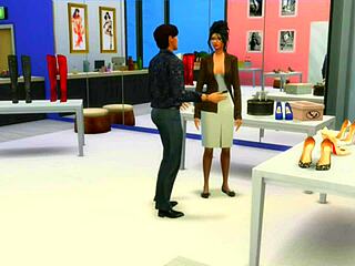 Cinderella milf hardcore fucking in shoe store