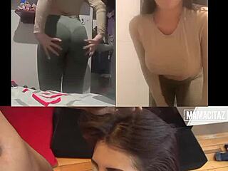 this cute colombian nicole medallo gets fucked doggystyle and swallows cum