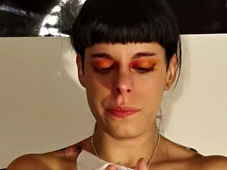 Teen goth girl delivers huge snot sneezing in Hungarian fetish pov hd