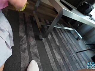 नैचुरल कर्वी लैटिना कैटी क्यूपी बॉयफ्रेंड को मनाती चुदवाने को