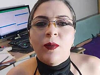 Zaramontoyareal as a perverted horny secretary blonde bent over in doggystyle fucking with squirting and natural tits on webcam.