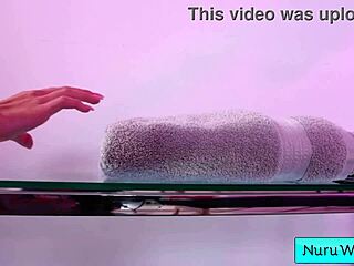 busty teen 18+ brunette kylie rocket covers herself in wet nuru gel and gives jimmy michaels a sensual massage