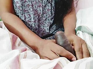 Come on, desi dirty wife, give that blowjob on your boobs with telugu dirty talks.