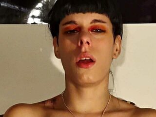 Teen goth girl delivers huge snot sneezing in Hungarian fetish pov hd