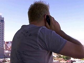 Morgan ray, raven black, and justin long dive into wild threesome with big black cock anal pounding in heels.