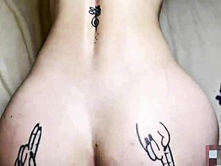 Oh wow, my stepsister's teasing in sexy lingerie, playing with her wet pussy until my cock gets rock hard – can't resist! 🔥