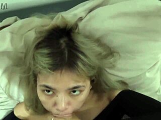 i offer new lingerie to my indonesian wife she sucks me off as a reward but doesnt want to swallow my cum